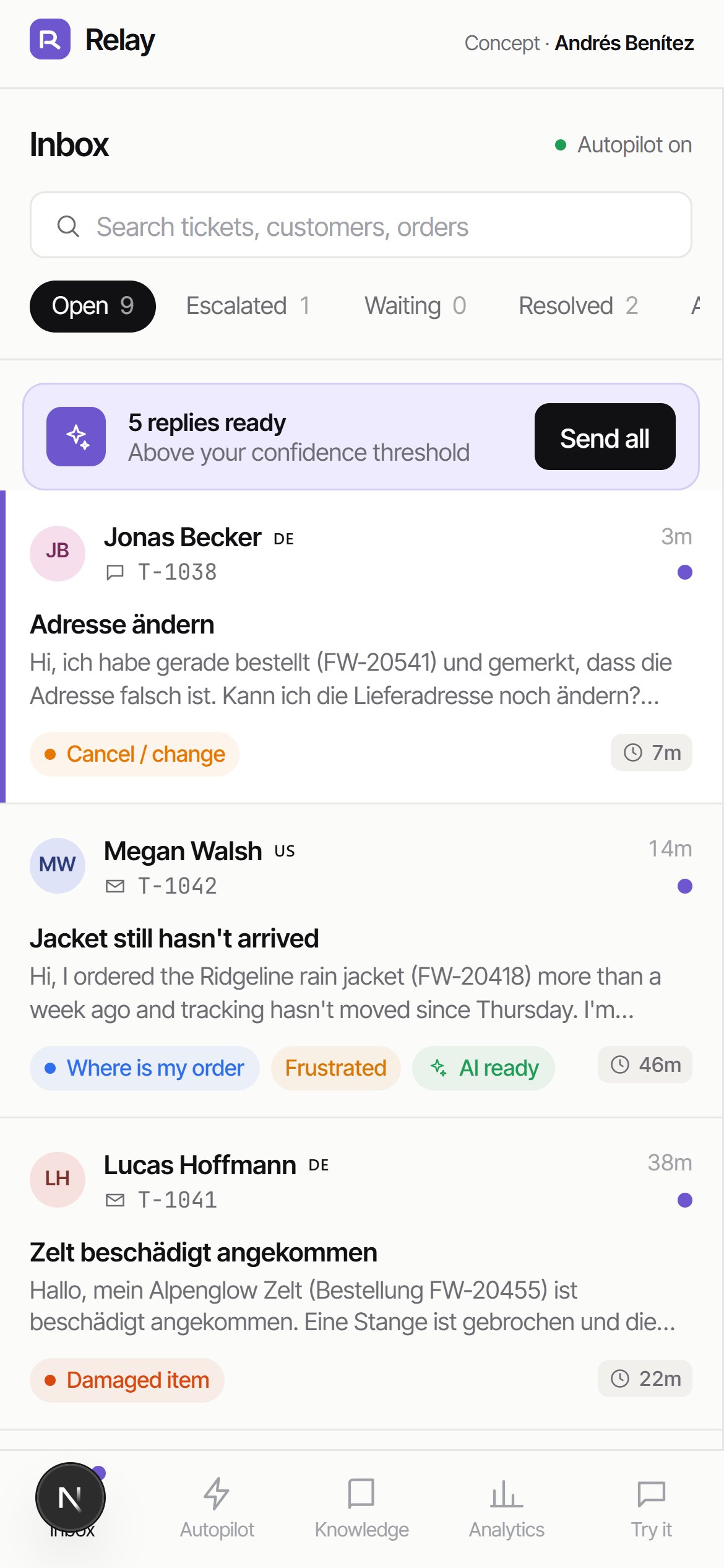 Relay on mobile