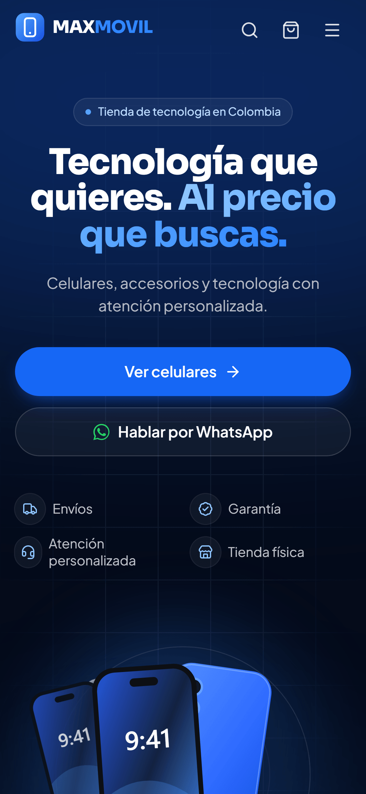 MaxMovil en celular
